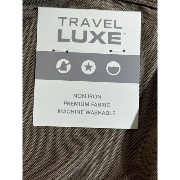 Perry Ellis Travel Luxe Classic Fit Pants Mens 36x32 FolioFlex Rock Taupe - Picture 3 of 11